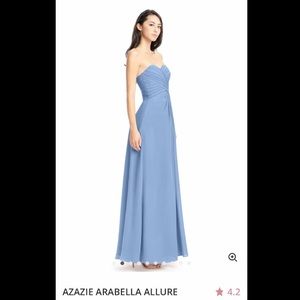 NWT Azazie Arabella Allure dress in Steel Blue